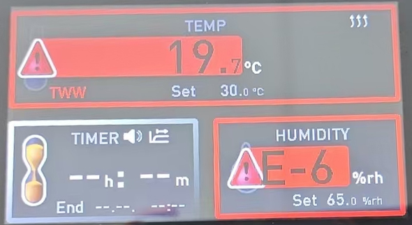 美墨尔特Memmert培养试验箱E-6故障码